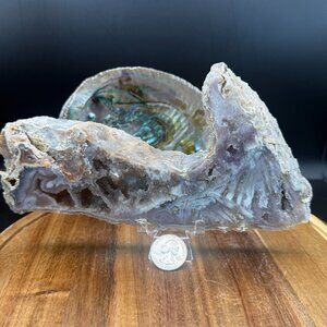 Pink Amethyst Slab Druzy Raw Specimen Crystal 588g Natural 1